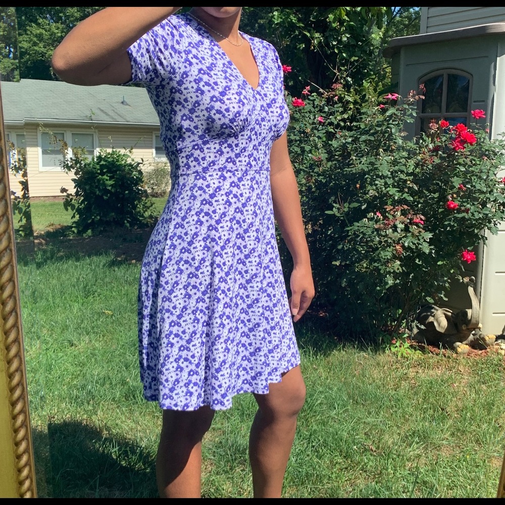MICHEAL KORS - blue floral dress